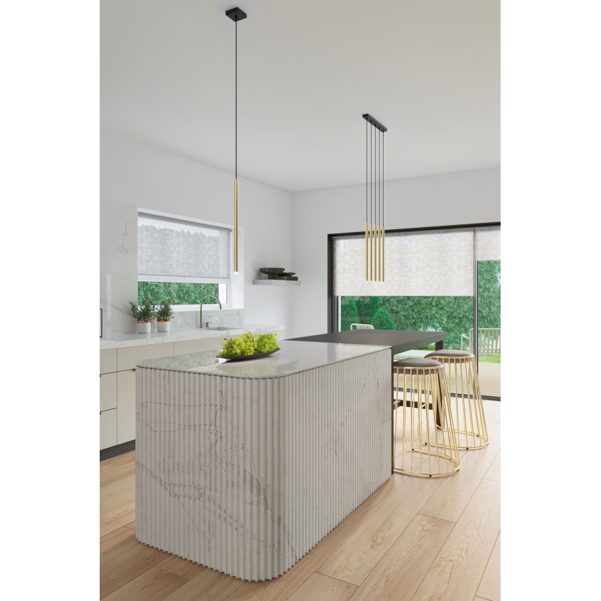 Candelabro suspenso PASTELO 5xG9/8W/230V dourada