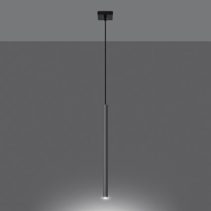 Candeeiro suspenso PASTELO 1xG9/8W/230V cromado brilhante