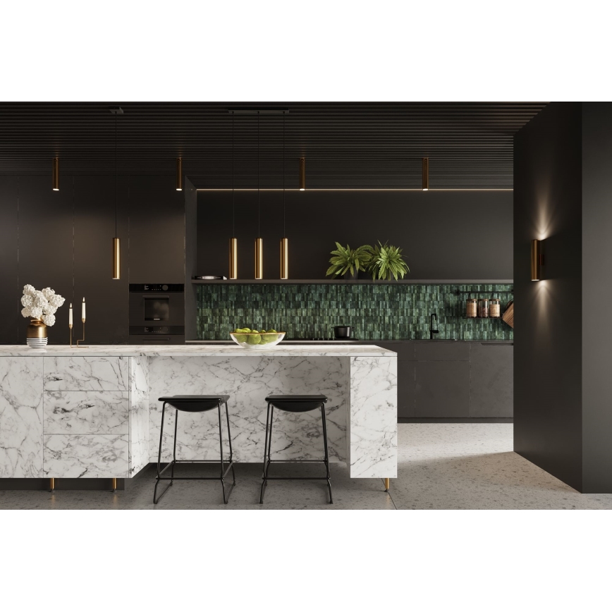 Candelabro suspenso LAGOS 3xGU10/10W/230V dourada