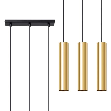 Candelabro suspenso LAGOS 3xGU10/10W/230V dourada