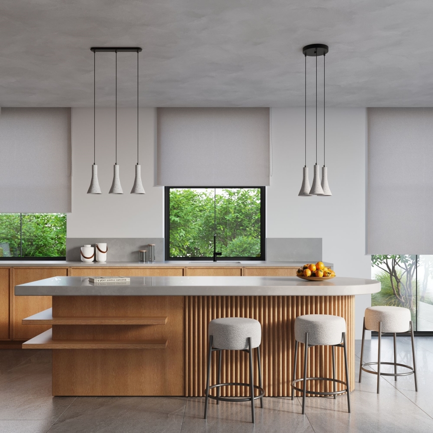 Candelabro suspenso REA 2xE14/12W/230V betão