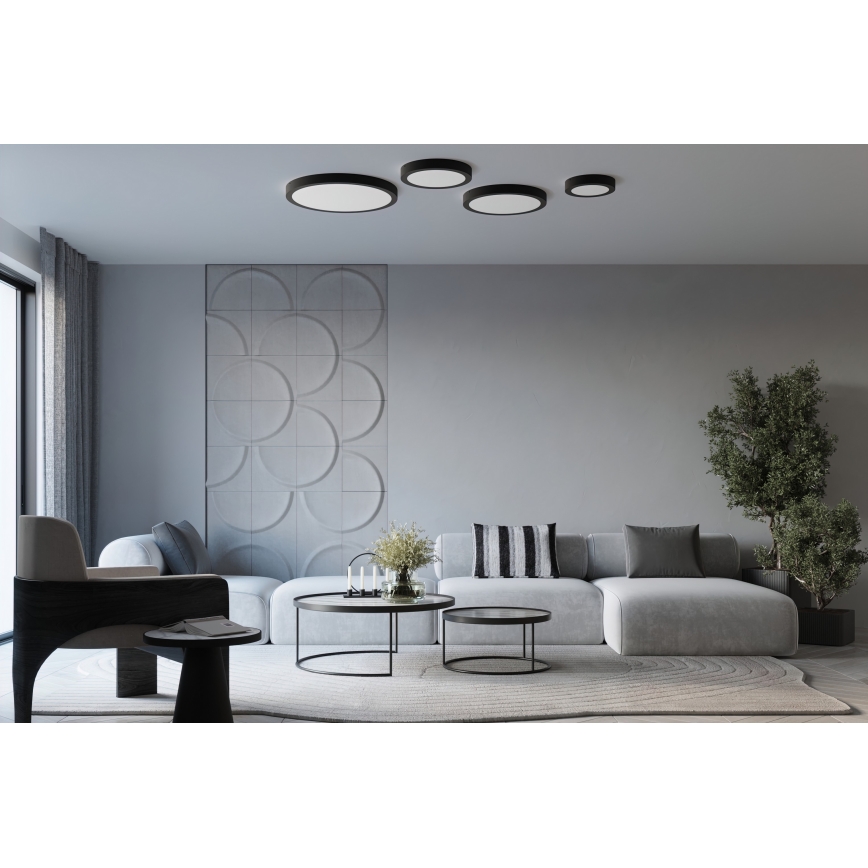 Luminária de teto LED ONYX LED/32W/230V Ø 40 cm preta