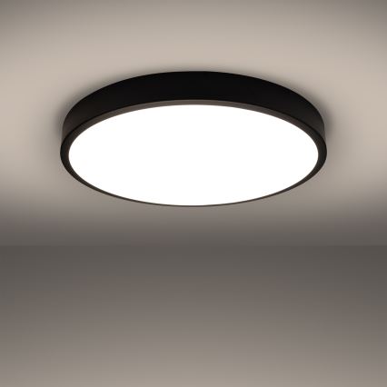 Candeeiro de tecto LED ONYX LED/48W/230V Ø 60 cm preto