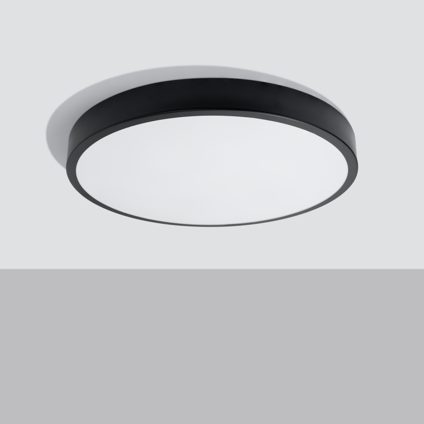 Candeeiro de tecto LED ONYX LED/48W/230V Ø 60 cm preto