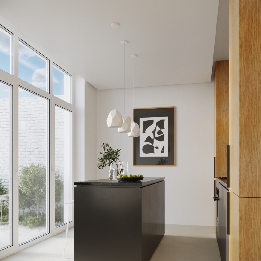 Candelabro suspenso MINT 1xE27/15W/230V cerâmica