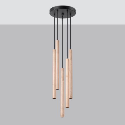 Candelabro suspenso PASTELO 5xG9/8W/230V faia
