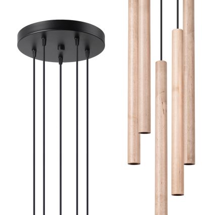 Candelabro suspenso PASTELO 5xG9/8W/230V faia