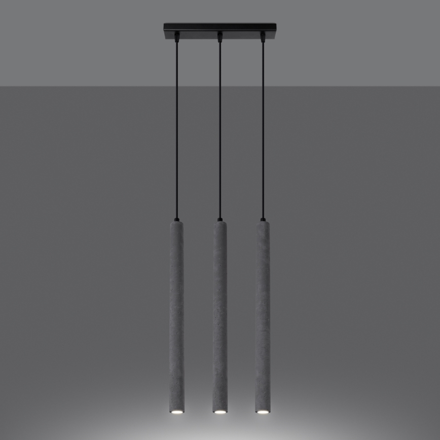 Candelabro suspenso PASTELO 3xG9/8W/230V betão