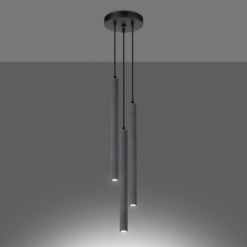 Candelabro suspenso PASTELO 3xG9/8W/230V betão