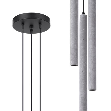 Candelabro suspenso PASTELO 3xG9/8W/230V betão
