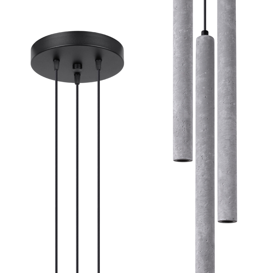 Candelabro suspenso PASTELO 3xG9/8W/230V betão