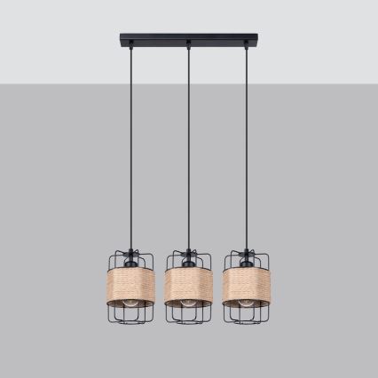 Candelabro suspenso GIZUR 3xE27/15W/230V