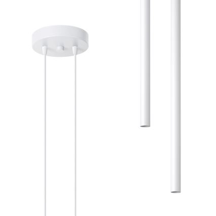 Candelabro suspenso PASTELO 2xG9/8W/230V branco