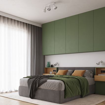 Foco de parede ELBA 1xE27/15W/230V branco