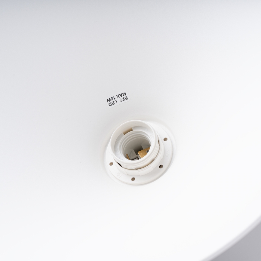 Candeeiro suspenso JAGA 1xE27/15W/230V diâmetro 30 cm branco