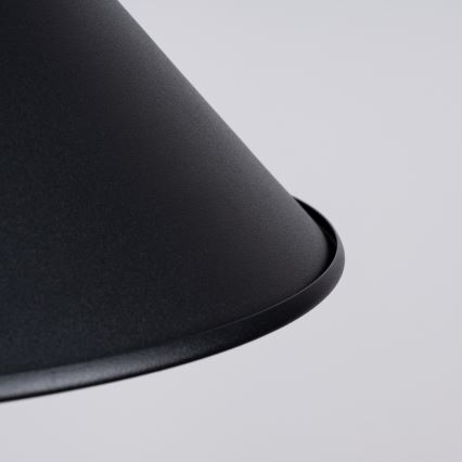 Candeeiro suspenso JAGA 1xE27/15W/230V diâmetro 30 cm preto