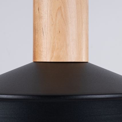 Candeeiro suspenso FANO 1xE27/15W/230V diâmetro 34 cm preto