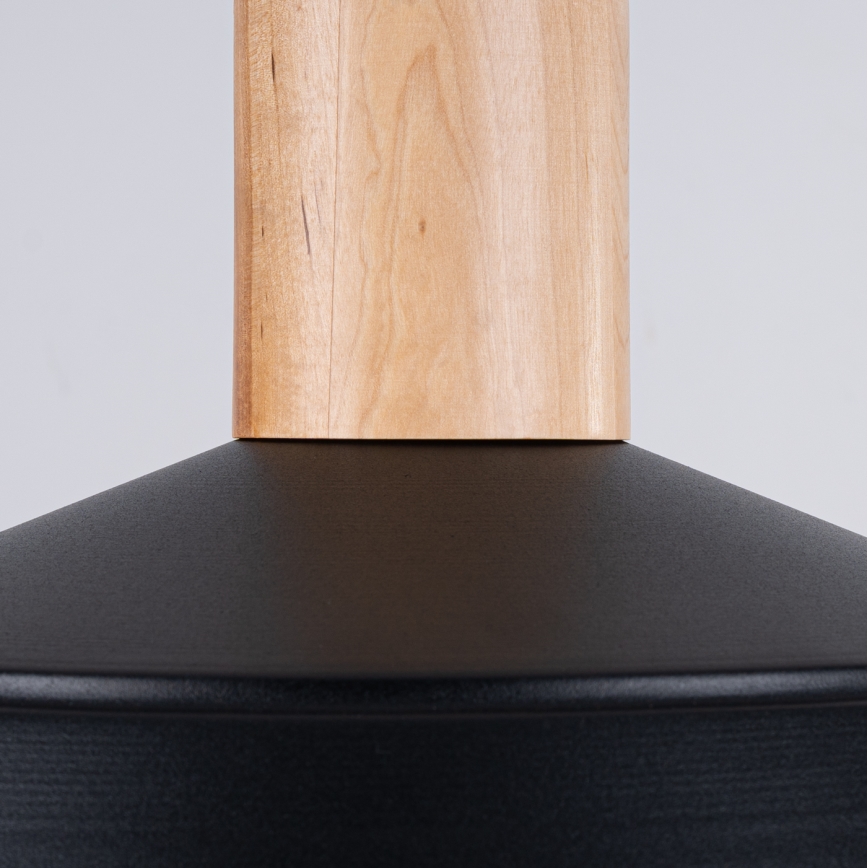 Candeeiro suspenso FANO 1xE27/15W/230V diâmetro 34 cm preto