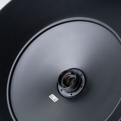 Candeeiro suspenso FANO 1xE27/15W/230V diâmetro 34 cm preto