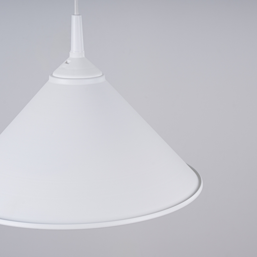 Candeeiro suspenso ZUMA 1xE27/15W/230V diâmetro 30 cm branco
