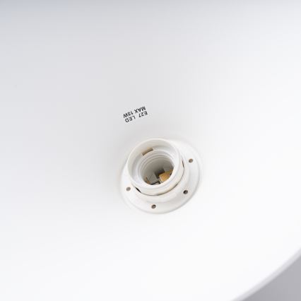 Candeeiro suspenso ZUMA 1xE27/15W/230V diâmetro 30 cm branco