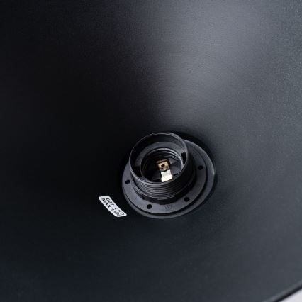 Candeeiro suspenso ZUMA 1xE27/15W/230V diâmetro 30 cm preto