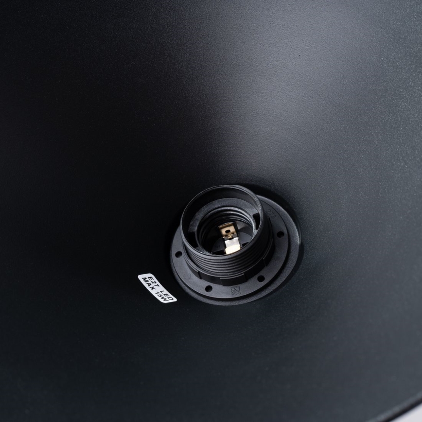 Candeeiro suspenso ZUMA 1xE27/15W/230V diâmetro 30 cm preto