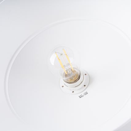 Candeeiro suspenso FRIKA 1xE27/15W/230V diâmetro 34 cm branco