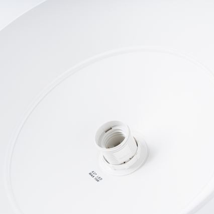Candeeiro suspenso FRIKA 1xE27/15W/230V diâmetro 34 cm branco