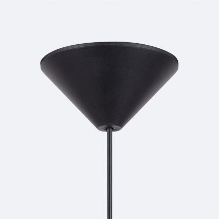 Candeeiro suspenso FRIKA 1xE27/15W/230V diâmetro 34 cm preto