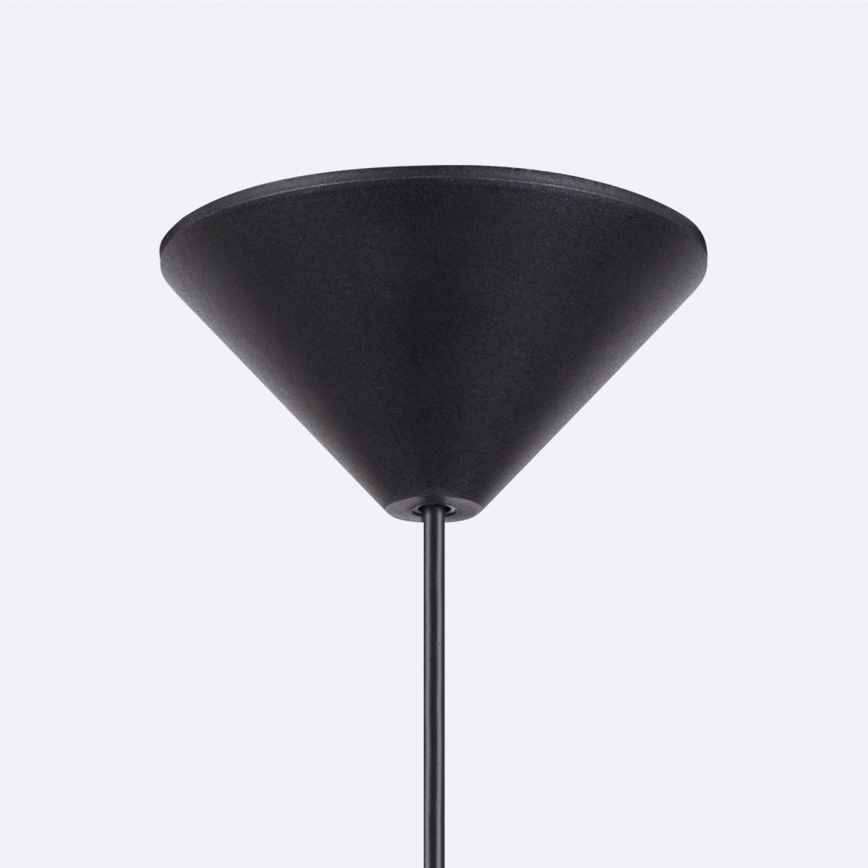 Candeeiro suspenso FRIKA 1xE27/15W/230V diâmetro 34 cm preto