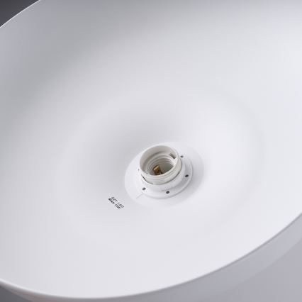 Candeeiro suspenso GINA 1xE27/15W/230V diâmetro 38 cm branco