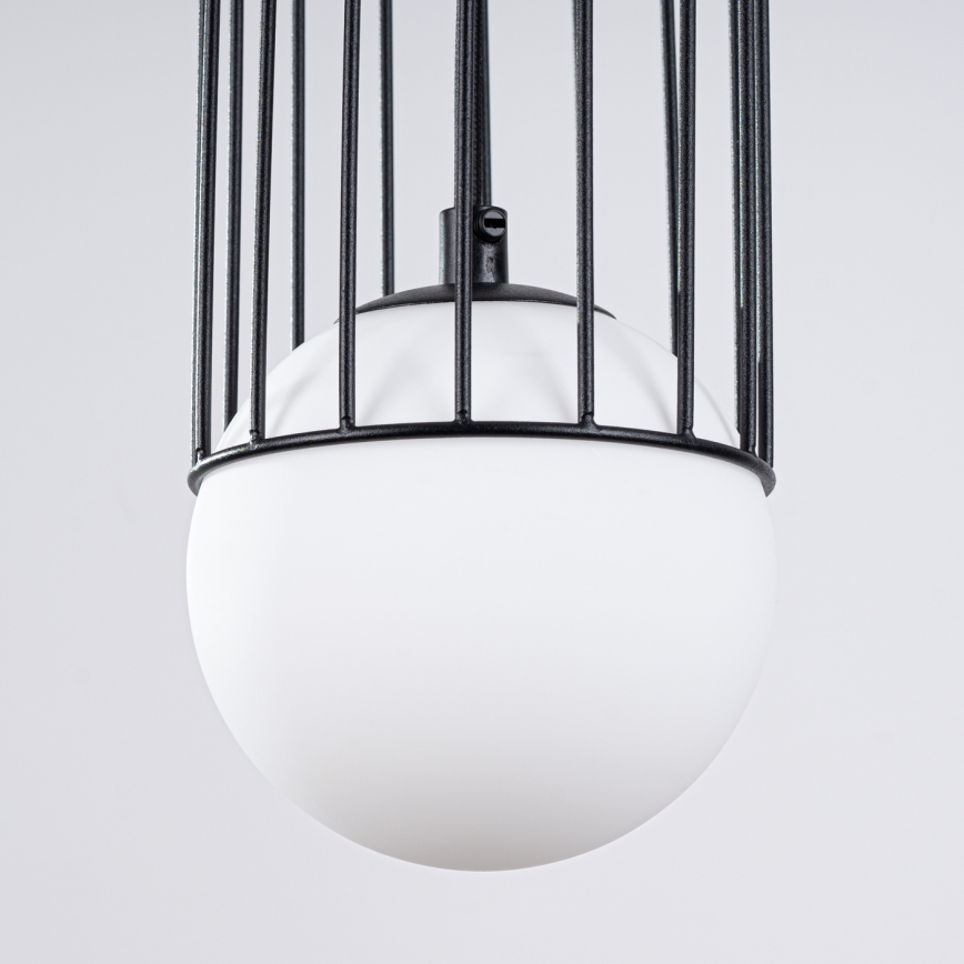 Candeeiro suspenso BRINA 1xG9/8W/230V preto