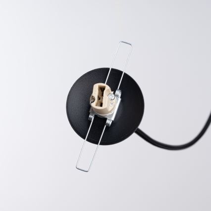 Candeeiro suspenso BRINA 3xG9/8W/230V preto