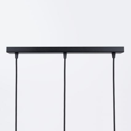 Candeeiro suspenso BRINA 3xG9/8W/230V preto