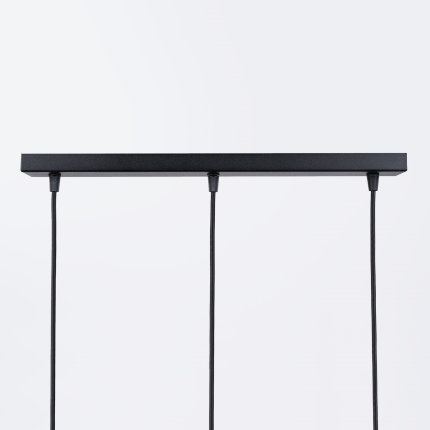 Candeeiro suspenso BRINA 3xG9/8W/230V preto