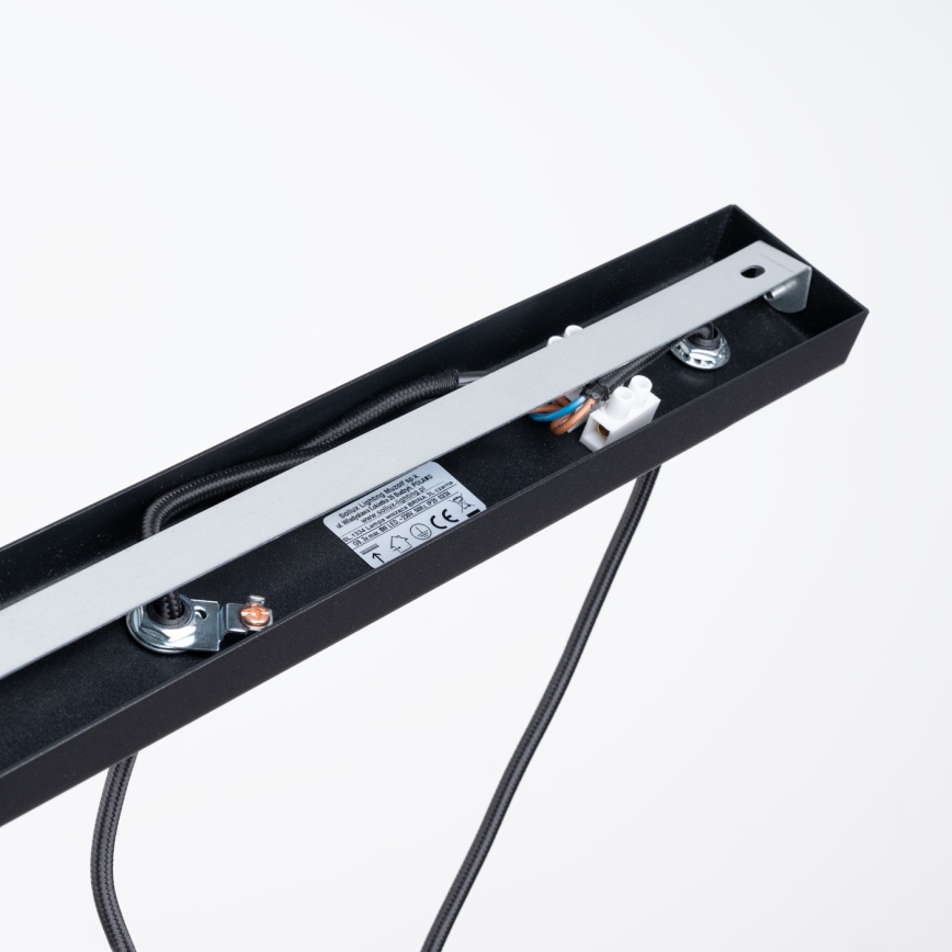 Candeeiro suspenso BRINA 3xG9/8W/230V preto