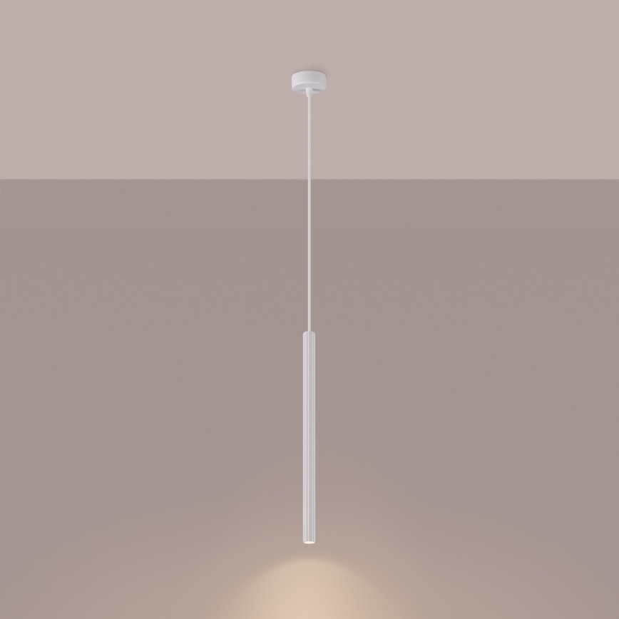 Candeeiro suspenso ARCHE 1xG9/8W/230V branco