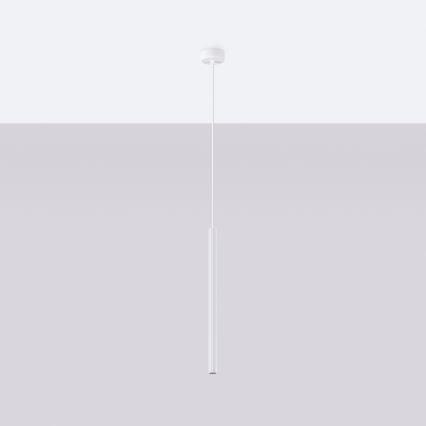 Candeeiro suspenso ARCHE 1xG9/8W/230V branco