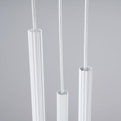 Candeeiro suspenso ARCHE 3xG9/8W/230V branco
