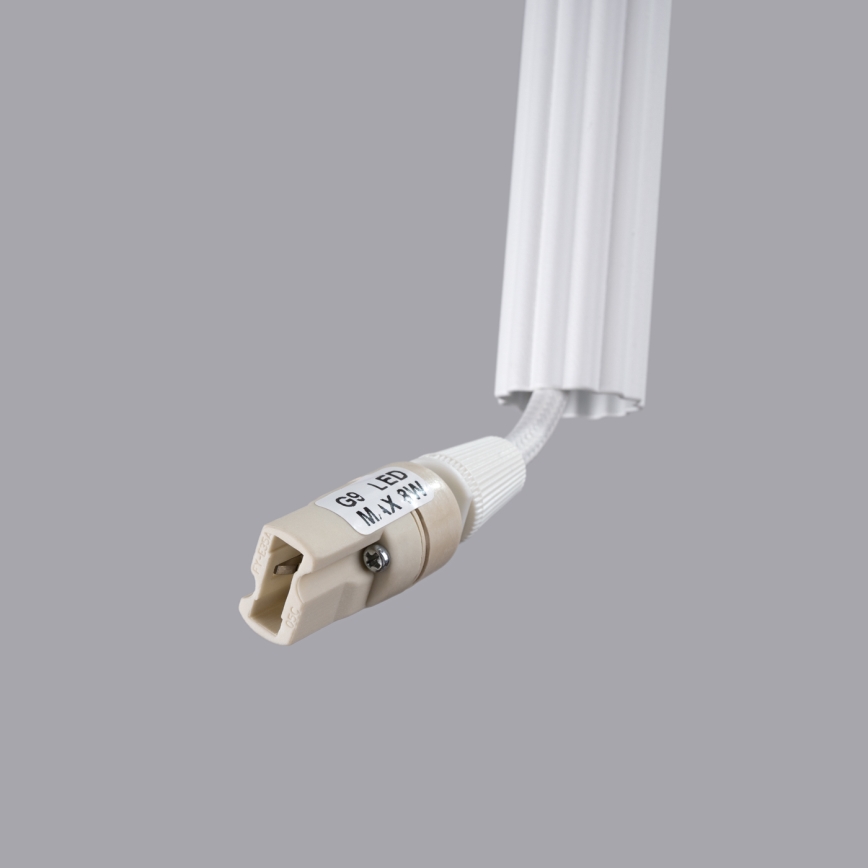 Candeeiro suspenso ARCHE 3xG9/8W/230V branco
