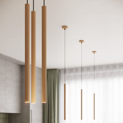 Candeeiro suspenso ARCHE 3xG9/8W/230V dourado