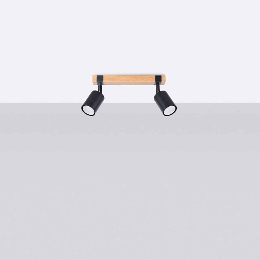 Foco FAGER 2xGU10/10W/230V preto