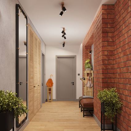 Foco FAGER 4xGU10/10W/230V preto