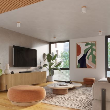 Foco RIF 1xGU10/10W/230V diâmetro 12 cm branco