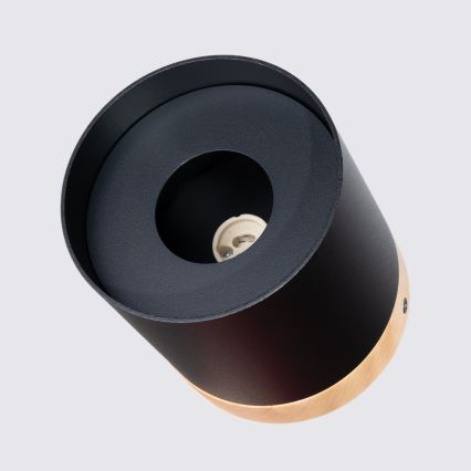 Foco RIF 1xGU10/10W/230V diâmetro 12 cm preto