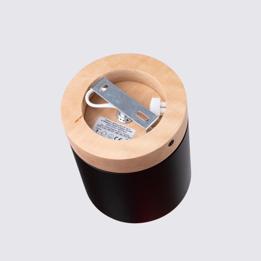 Foco RIF 1xGU10/10W/230V diâmetro 12 cm preto