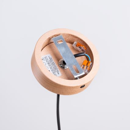 Candeeiro suspenso MARION 1xE27/15W/230V diâmetro 29,5 cm preto