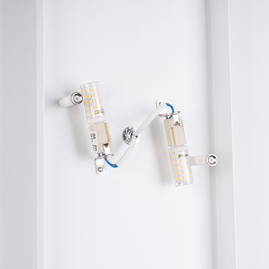 Iluminação de parede DURLIN 2xG9/8W/230V branco