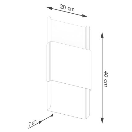 Iluminação de parede DURLIN 2xG9/8W/230V branco